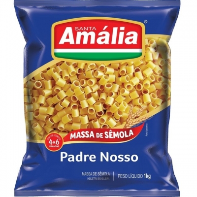 Macarrão Santa Amália Sêmola Padre Nosso 1kg