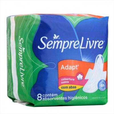 Absorvente Sempre Livre Especial Adapt C/Abas C/8