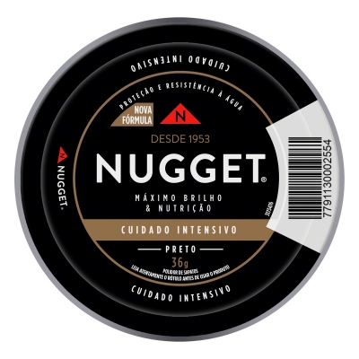 Nugget Pasta Calçados Preto 36g