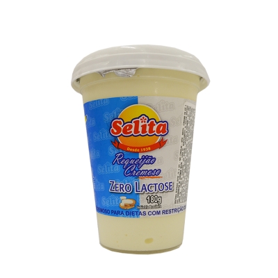 Requeijão Copo Plástico Selita Zero Lactose 180g