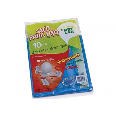 Saco Lixo Fortlar 30l C/10