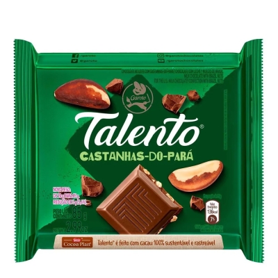 Chocolate Talento Castanha do Pará Garoto 85g