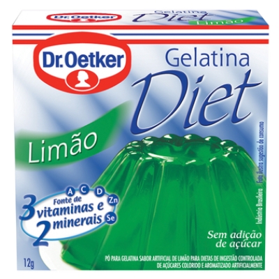 Gelatina Diet Oetker Limão 12g