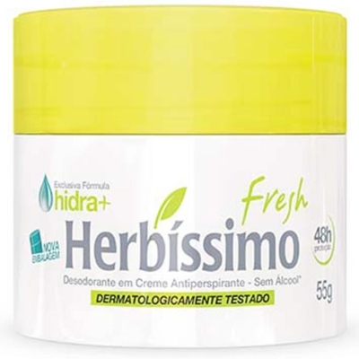 Creme Antitranspirante Herbíssimo Fresh 55g