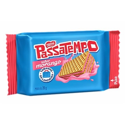 Lanchinho Wafer Passatempo Morango 20g