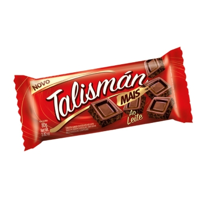 Barra de Chocolate Talismán Ao Leite 80g