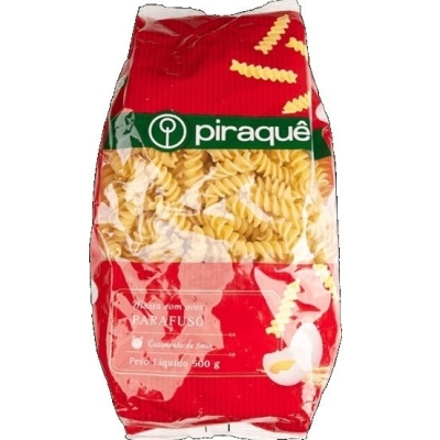 Macarrão Piraquê C/Ovos Parafuso 500g