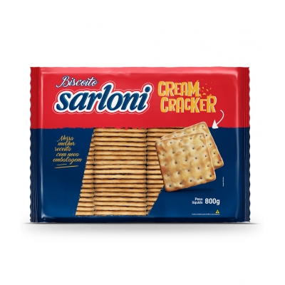 Biscoito Sarloni Cream Cracker 800g