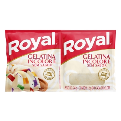 Gelatina Royal S/Sabor Incolor C/2 12g