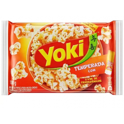 Pipoca P/Microondas Yoki Toque de Chef 100g