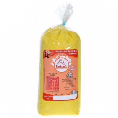 Farinha de Mandioca Amarela Produtos da Montanha 1kg