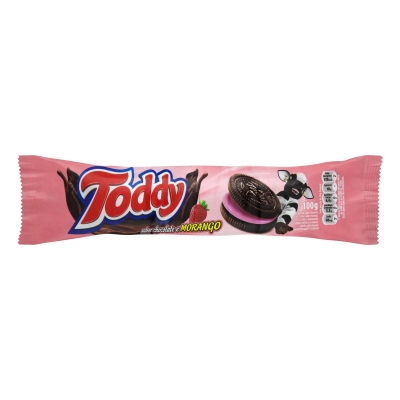 Biscoito Recheado Toddy Morango 100g