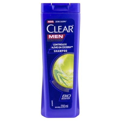 Shampoo Clear Anticaspa Men Controle e Alívio da Coceira 200ml