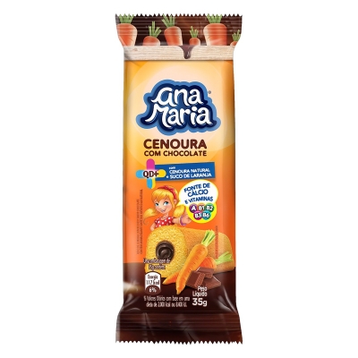 Bolo Ana Maria Cenoura Chocolate 35g