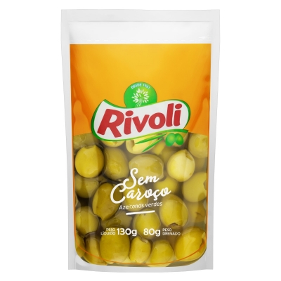 Azeitona Rivoli S/Caroço Sachê 80g