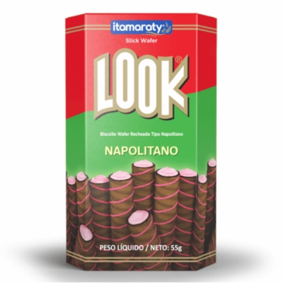 Biscoito Wafer Look Napolitano 55g