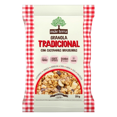 Granola Mãe Terra Tradicional C/Castanhas 250g