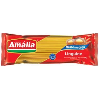 Macarrão Santa Amália C/Ovos Linguine 500g