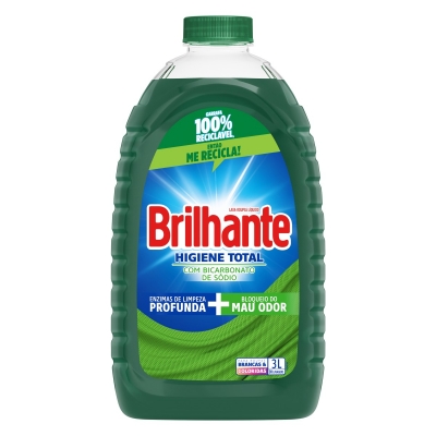 Detergente Líquido Brilhante Higiene Total 3l