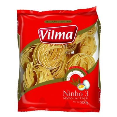 Macarrão Vilma C/Ovos Ninho N°3 500g