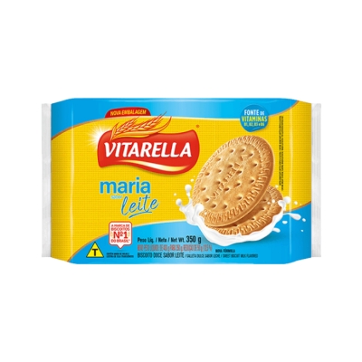 Biscoito Vitarella Maria Leite 350g