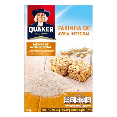 Farinha de Aveia Quaker Integral 165g