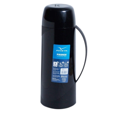 Garrafa Térmica Invicta Firenze Preta 1l