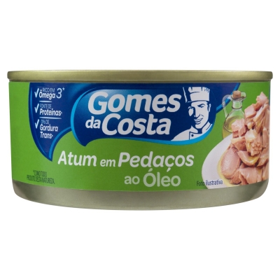 Atum Gomes da Costa Pedaços Óleo 170g