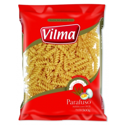 Macarrão Vilma C/Ovos Parafuso 500g