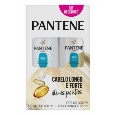 Kit Shampoo/Condicionador Pantene Brilho Extremo 400/175ml