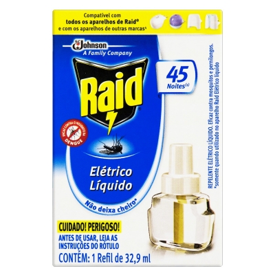 Inseticida Raid Protector Refil Líquido 32,9ml