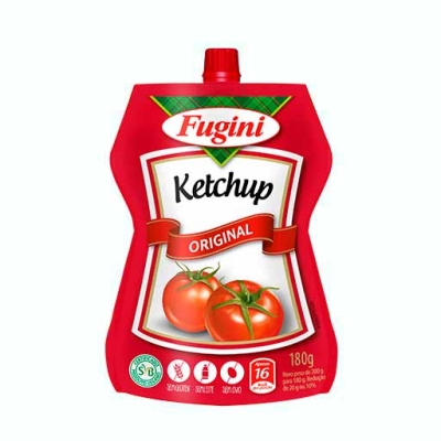 Catchup Fugini C/Bico Dosador Tradicional Sachê 180g