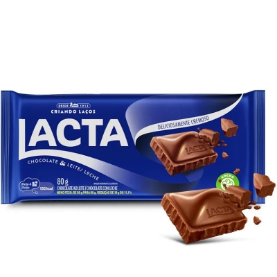 Barra de Chocolate Lacta Amaro 80g