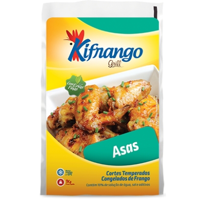 Asa de Frango Temperada Kifrango C/Ervas Finas 1kg