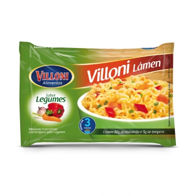 Macarrão Instantâneo Villoni Legumes 63g