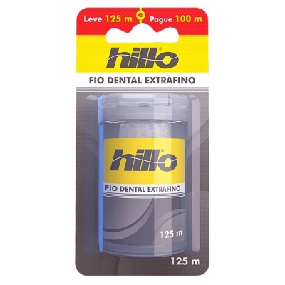 Fio Dental Hillo Extra Fino 125m