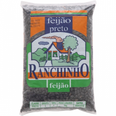 Feijão Preto Ranchinho Tipo 1 1kg