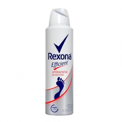 Desodorante Rexona P/Pés Aerosol Efficient Antibacterial 153ml