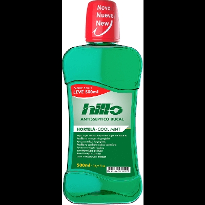 Antisséptico Bucal Hillo Hortelã Leve 500ml Pague 350ml