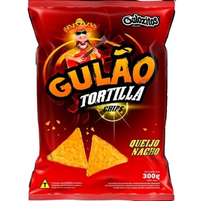 Salgadinho Gulão Tortilla Queijo Nacho 300g