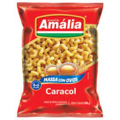 Macarrão Santa Amália C/Ovos Caracol 500g