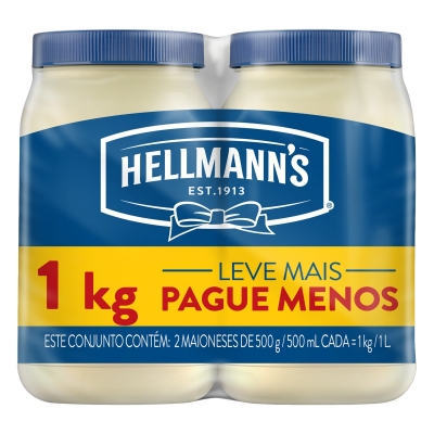 Maionese Hellmann's Tradicional 500g C/2