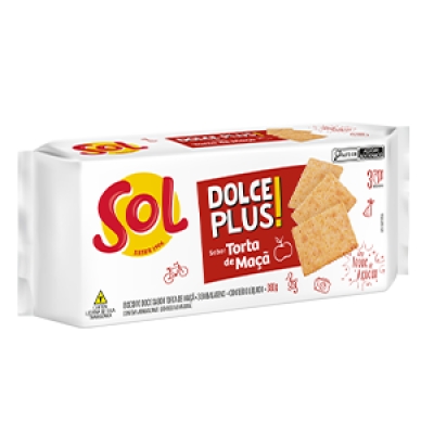 Biscoito Sol Dolce Plus Torta de Maçã 360g
