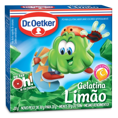 Gelatina Oetker Limão 20g