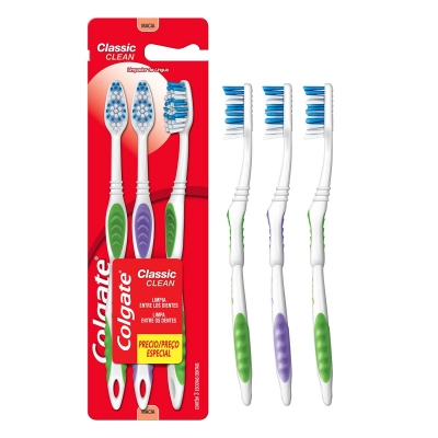 Escova Dental Colgate Classic Macia Leve 3 Pague 2