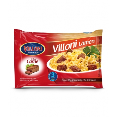 Macarrão Instantâneo Villoni Carne 63g