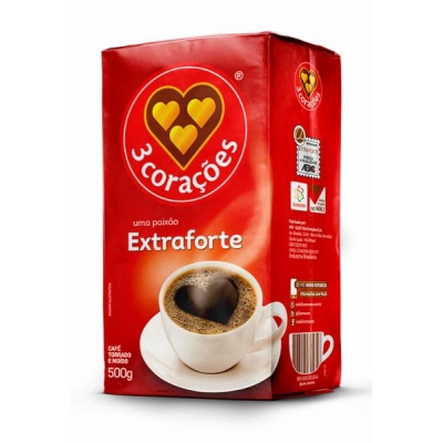 Café 3 Corações Vácuo Extra Forte 500g