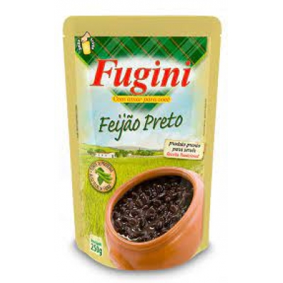 Feijão Cozido Fugini Preto Sachê 250g