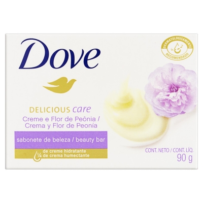 Sabonete Dove Leite Flor Peônia 90g