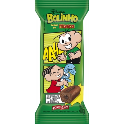 Bolinho Turma da Mônica Chocolate/Chocolate 40g